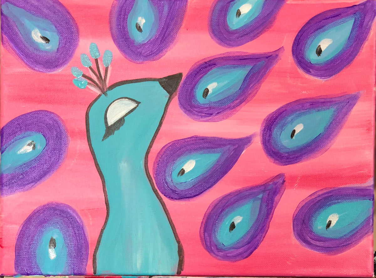 Neon Peacock