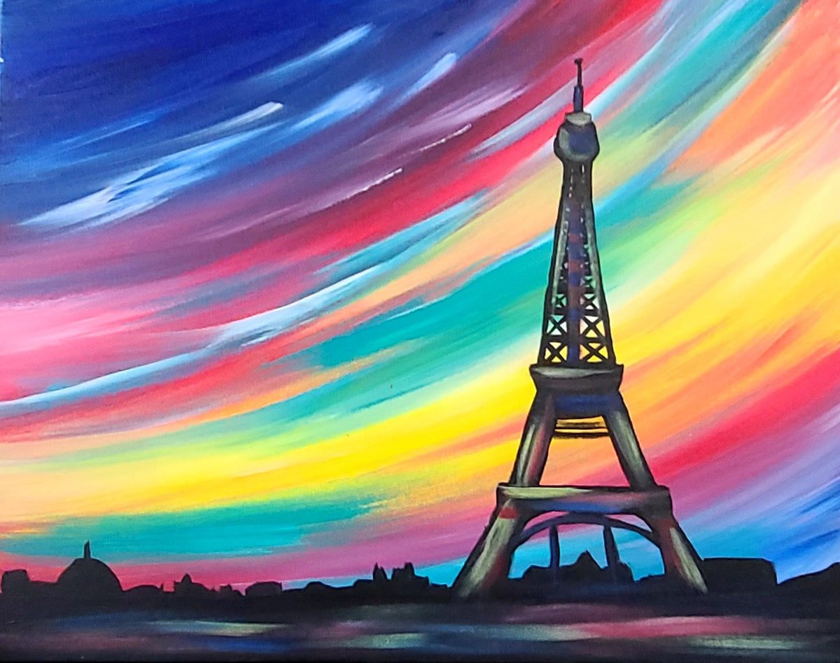 Night in Paris - Brush Tips Art Studio