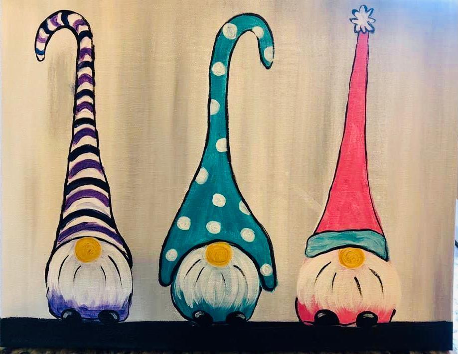 Spring Gnomes - Brush Tips Art Studio