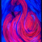 Expressive Flamingo Painting