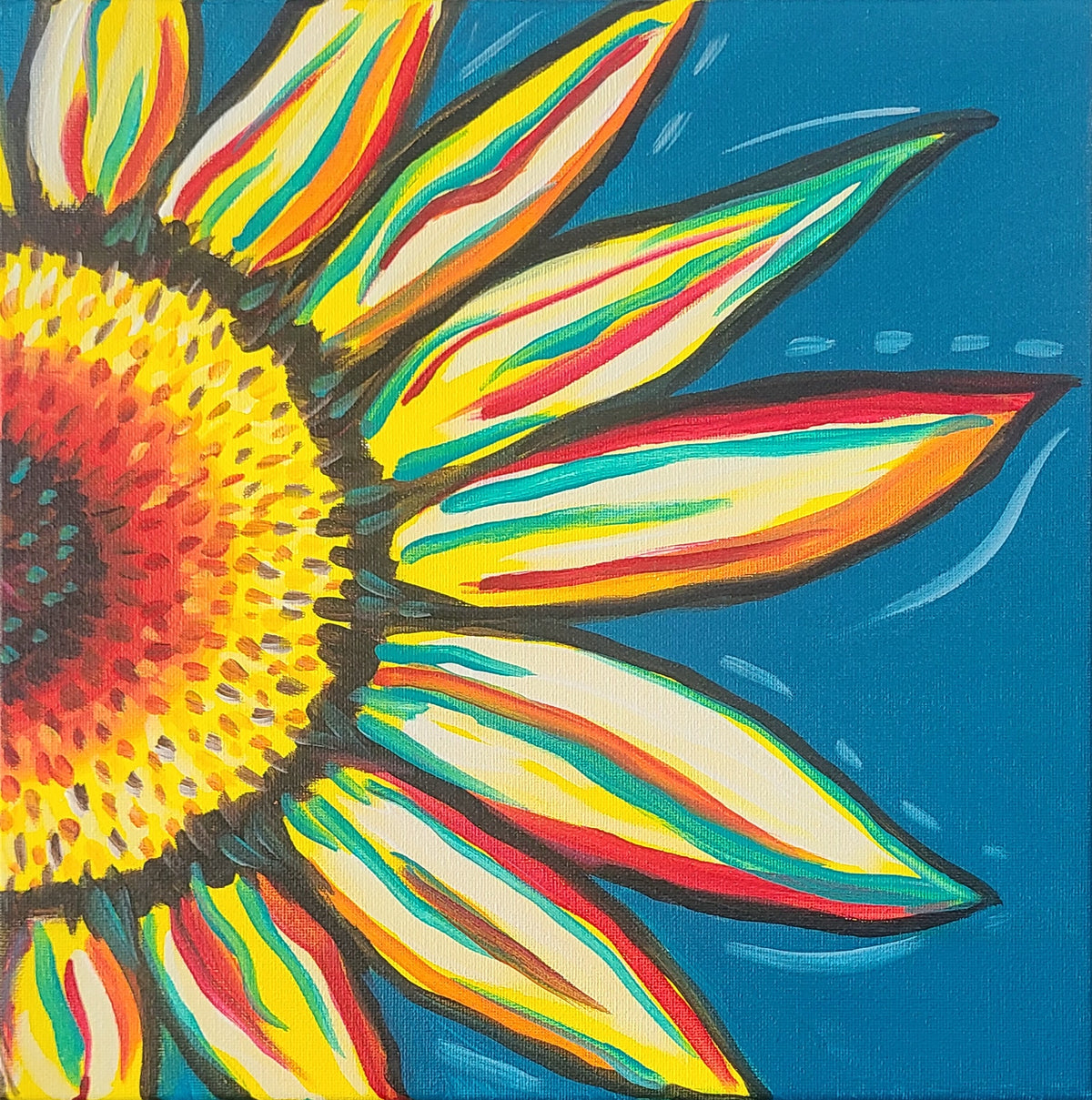 Rainbow Sunflower
