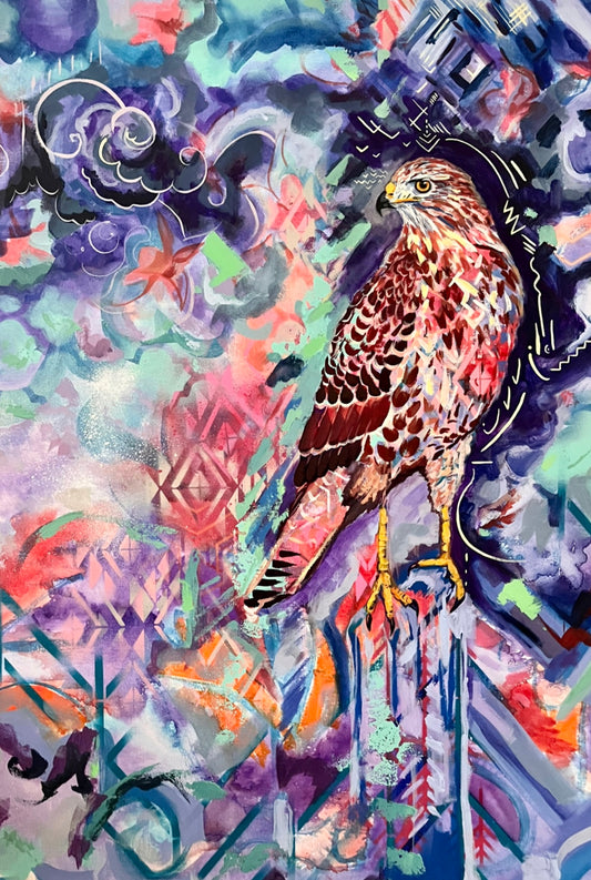 Expressive Bird Painting Series