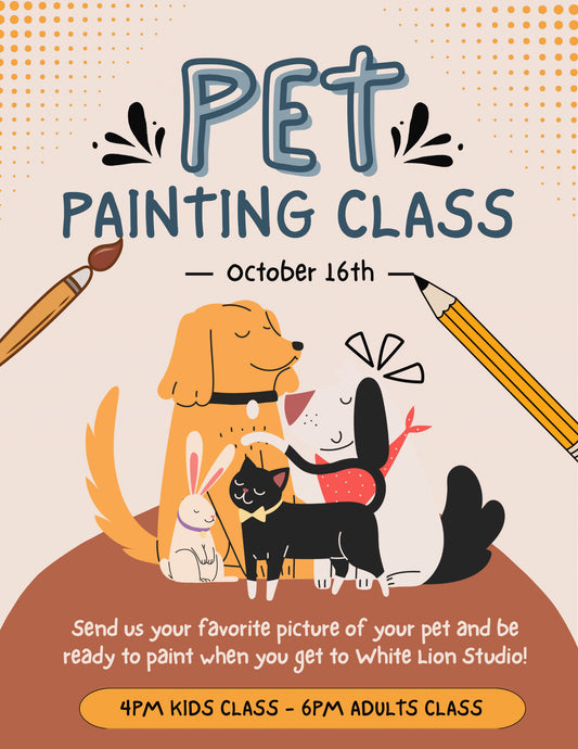 Pet Portrait Painting Class