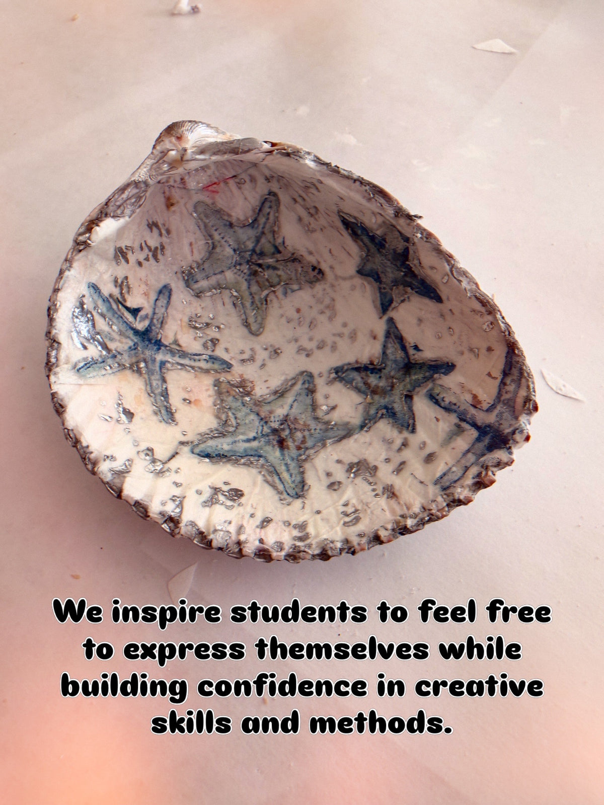 Decoupage Shell Trinket Trays
