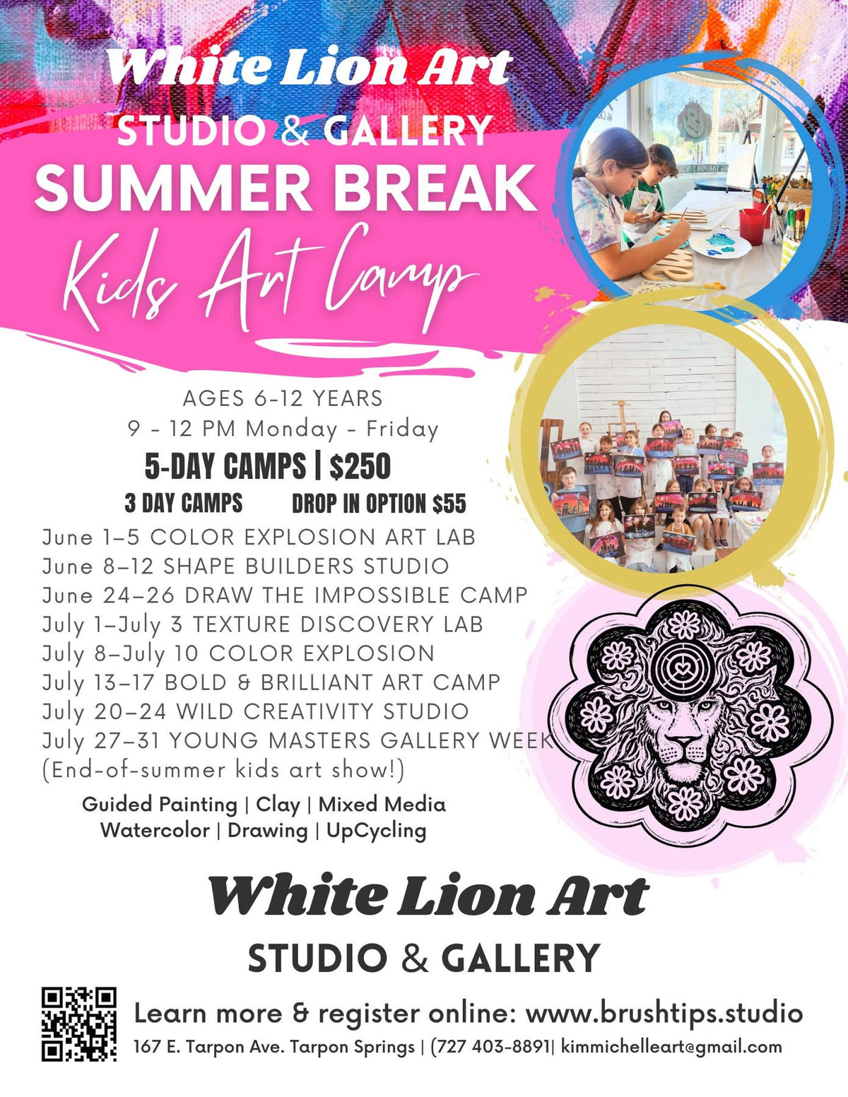 Kids Summer Break Art Camp: Drop-In Days