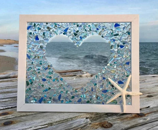 Crushed Glass Resin Frame 11x14”