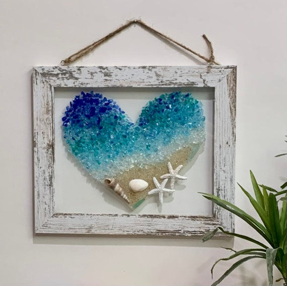 Crushed Glass Small Frame Art Design