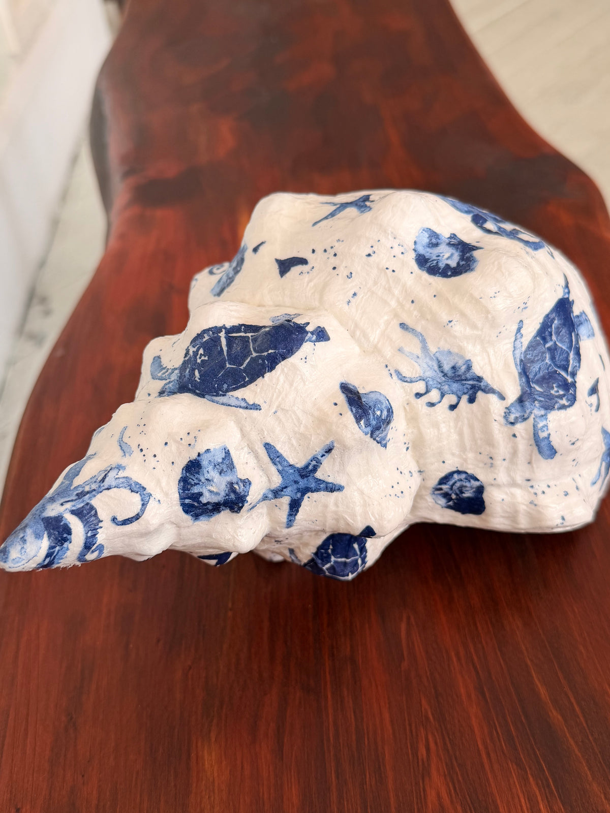 Decoupage Shell Trinket Trays