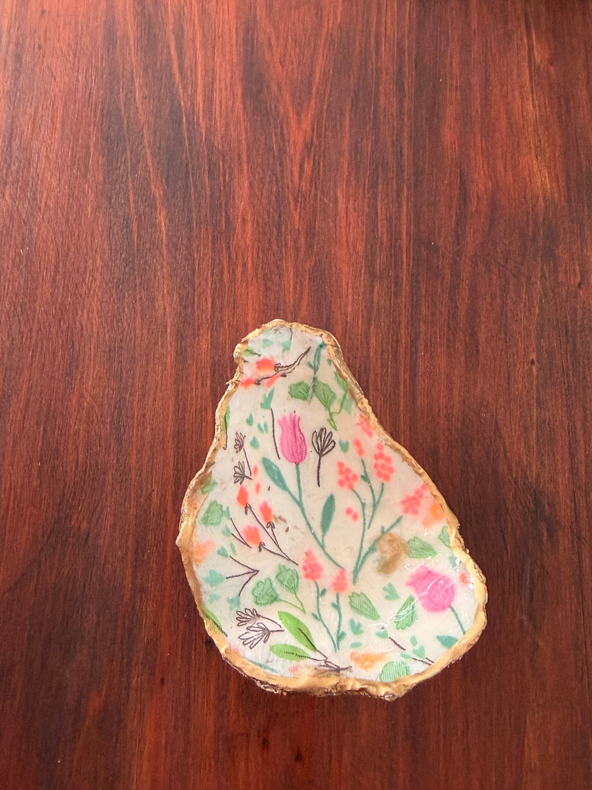 Decoupage Shell Trinket Trays