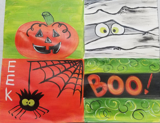 Pick a Spooky Painting - Brush Tips Art Studio
