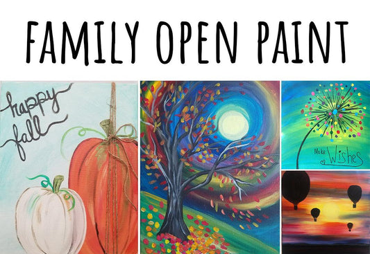 Family Open Paint - Brush Tips Art Studio