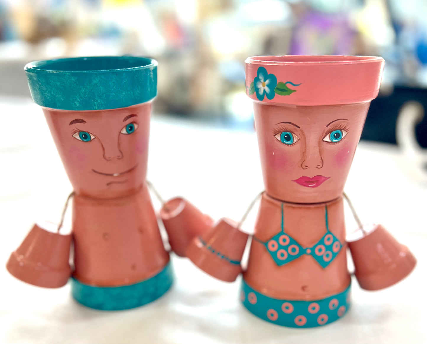Flower Pot People - Brush Tips Art Studio