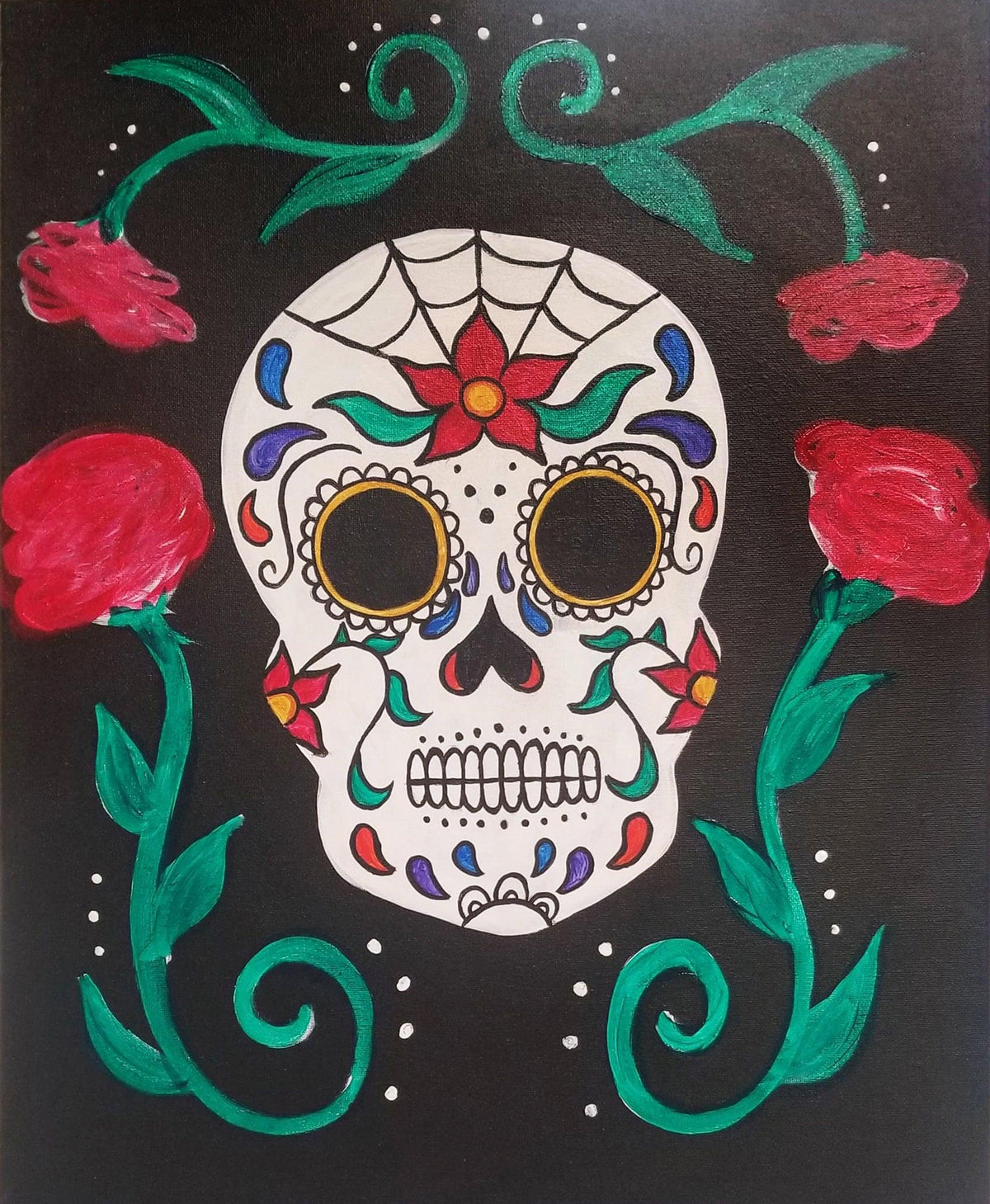 Sugar Skull - Brush Tips Art Studio